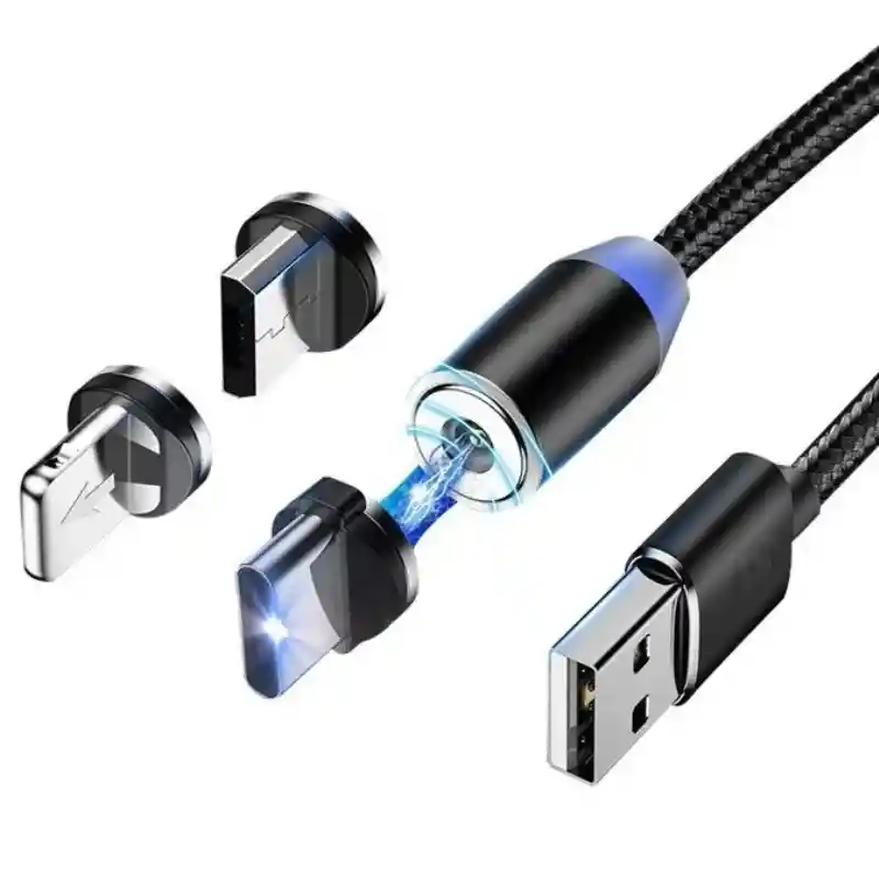 Cable Datos Carga Original 3 En 1 Resistente Magnético