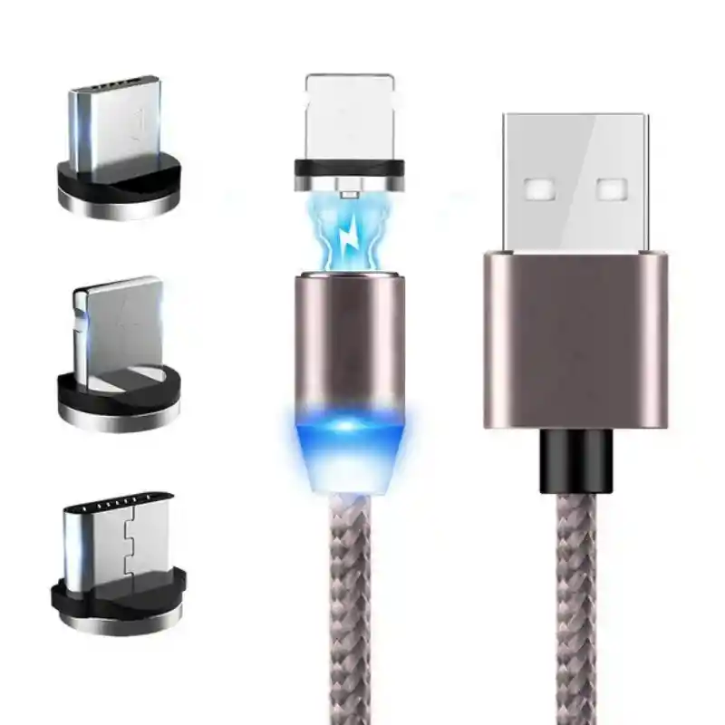 Cable Datos Carga Original 3 En 1 Resistente Magnético