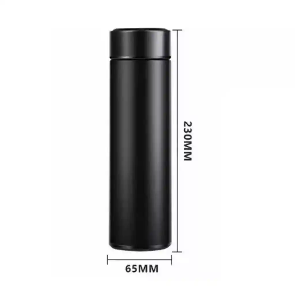 Termo Botella Inteligente Medidor Temperatura Pantalla Led 500ml
