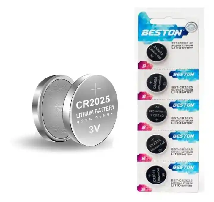 Pila De Litio 3v Beston Cr2025 · Pack X 5 Und