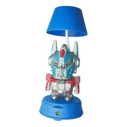 Mini Lampara De Dibujos Animados Recargable Con Taja Lapiz Azul