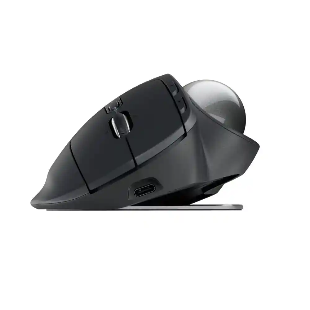 Mouse Logitech Mx Ergo S, Trackball Inalámbrico / Recargable Color Gris
