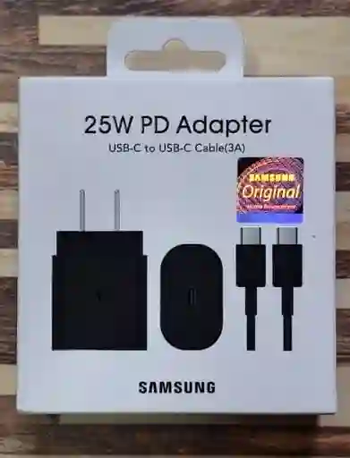 Cargador+cable Samsung Original 25w Usb C Para Celulares Android Samsung S20/s21/s22/s23/s24