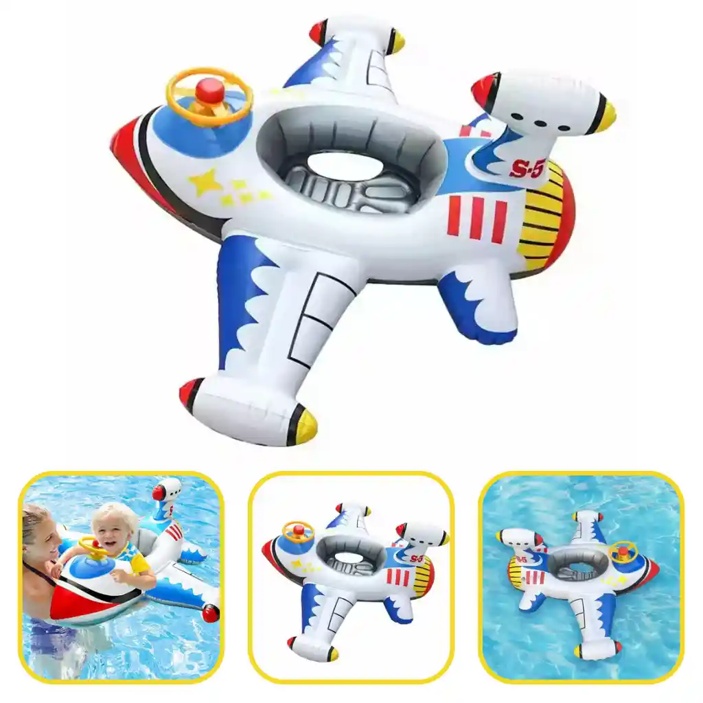 Flotador Inflable Avión Para Niños 3 A 6 Años