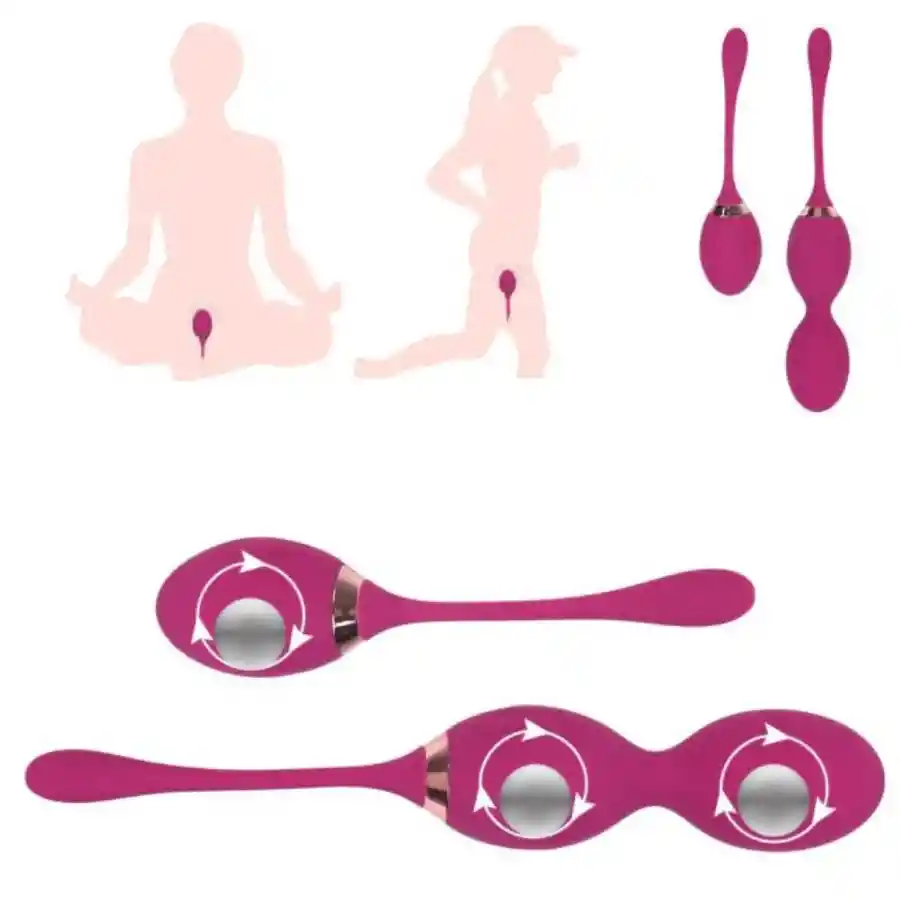 Bolas Chinas Kegel Lilo Vipmix X3 Verde Para Ejercicios Pélvicos