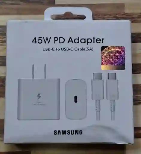 Cargador+cable Samsung Original 45w Usb C Para Celulares Android Samsung S20/s21/s22/s23/s24