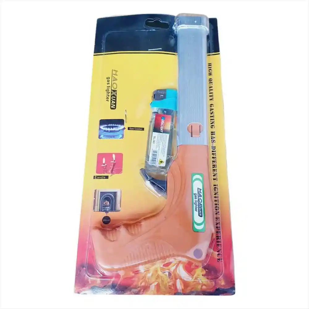 Encendedor Pistola Con Mechero Briquet Cocina Disparador