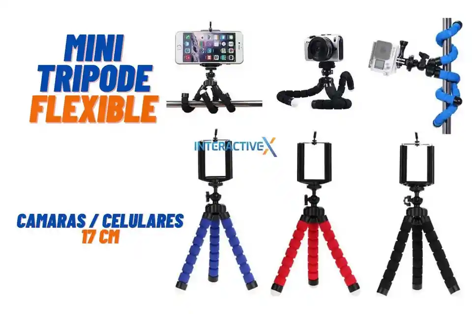 Tripode Celular Y Camara Flexible / Mini Tripode Flexible / Soporte Celular