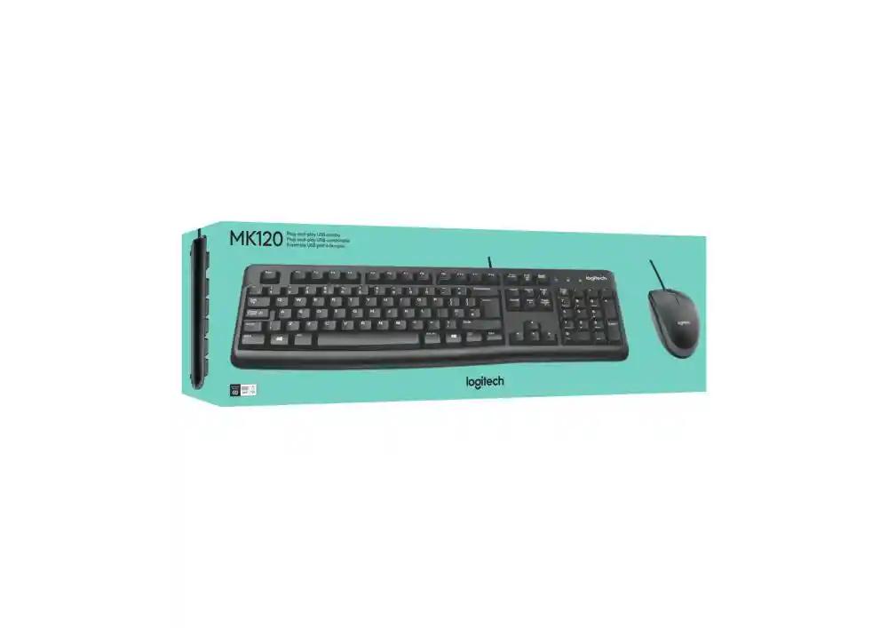 Logitech Teclado Y Mouse Alámbrico Mk120