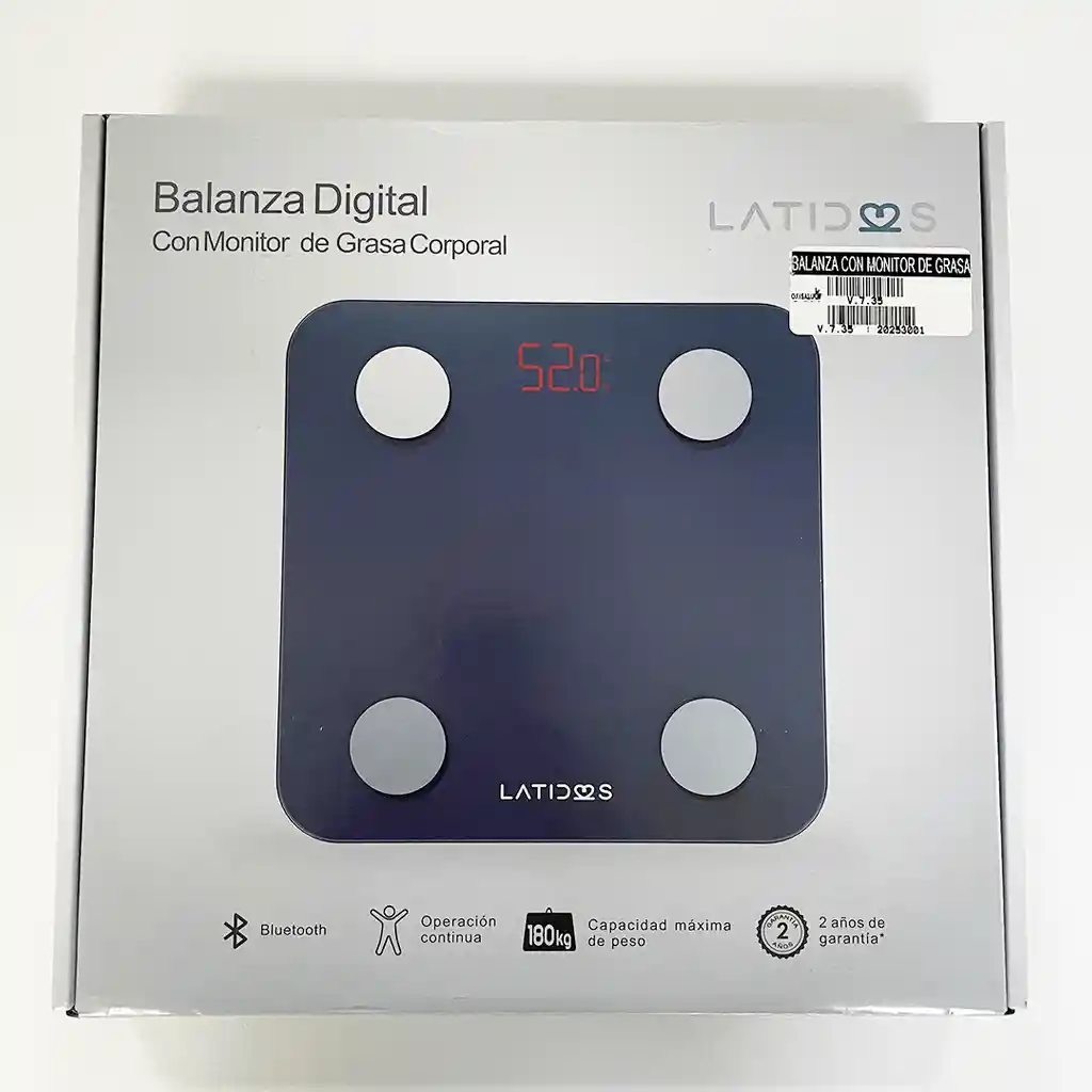 Balanza Con Monitor De Grasa