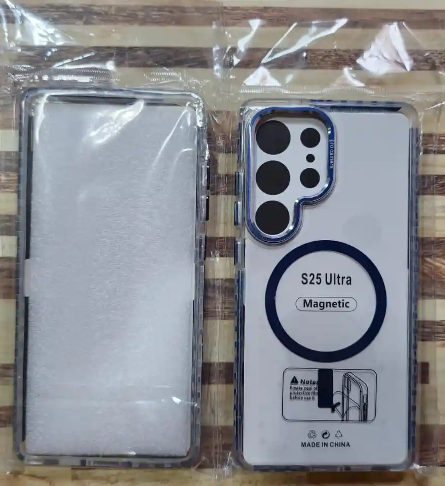 Estuche Carcasa Magnetica Transparente Para Samsung S25 Ultra