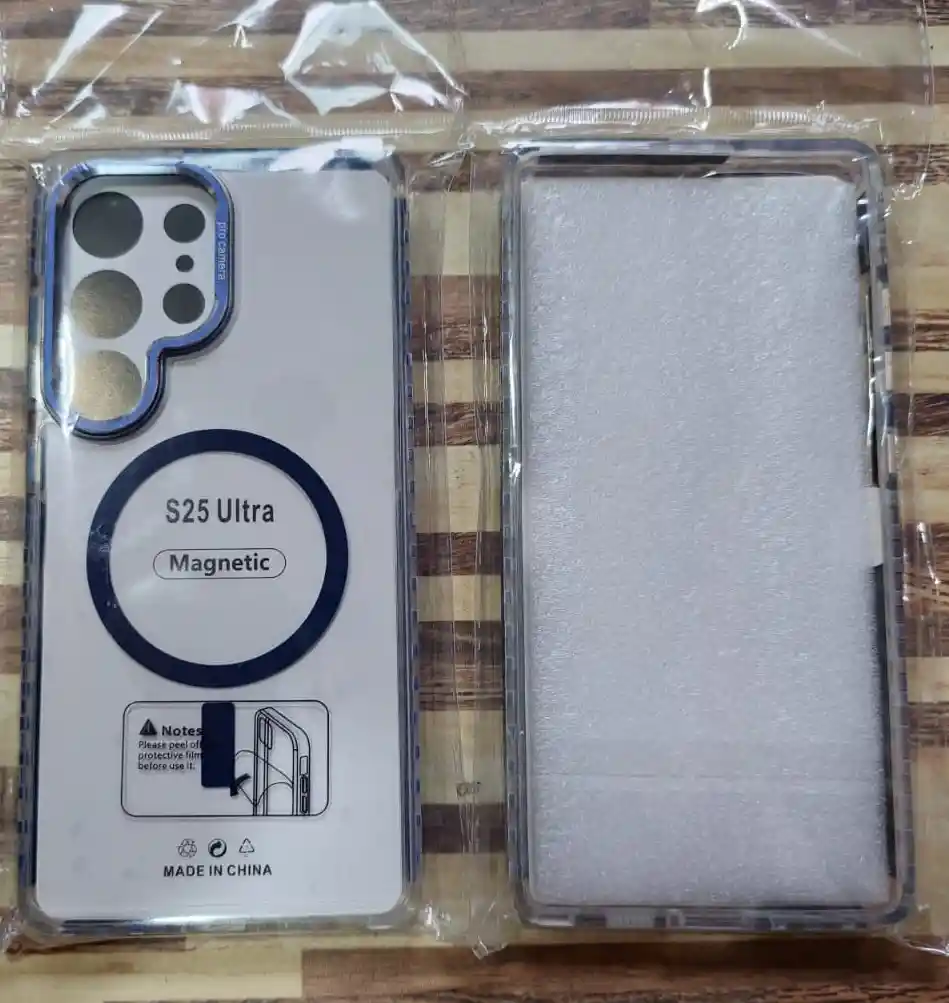 Estuche Carcasa Magnetica Transparente Para Samsung S25 Ultra