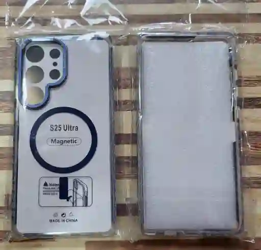 Estuche Carcasa Magnetica Transparente Para Samsung S25 Ultra