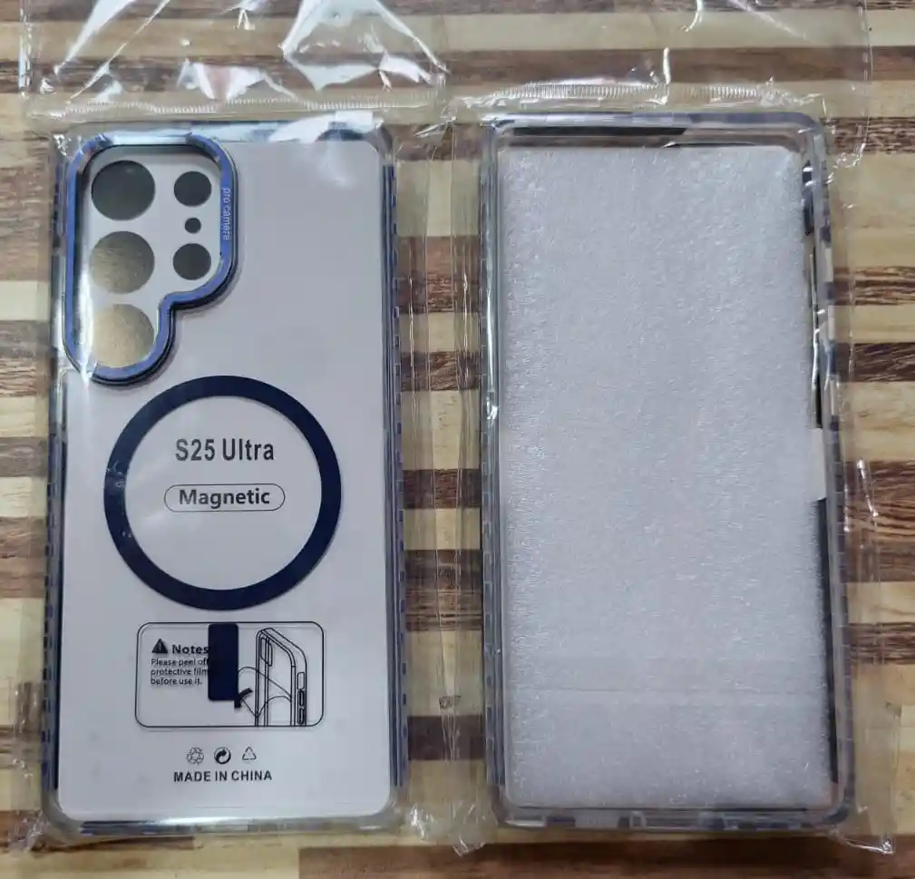 Estuche Carcasa Magnetica Transparente Para Samsung S25 Ultra