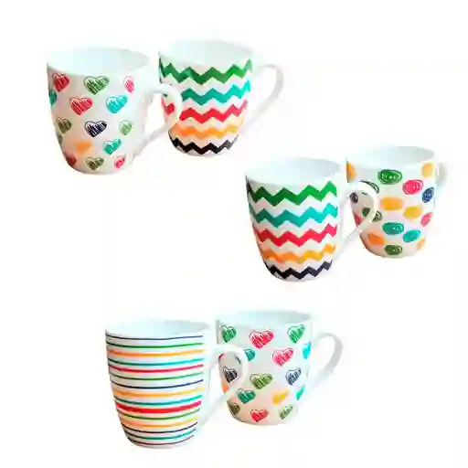 Pocillo Taza Vaso Mug Para Cafe Chocolate Colores Variados