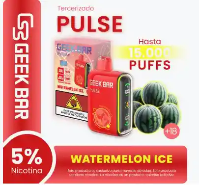 Vape Geek Bar Pulse - 15.000 Puff - Watermelon Ice