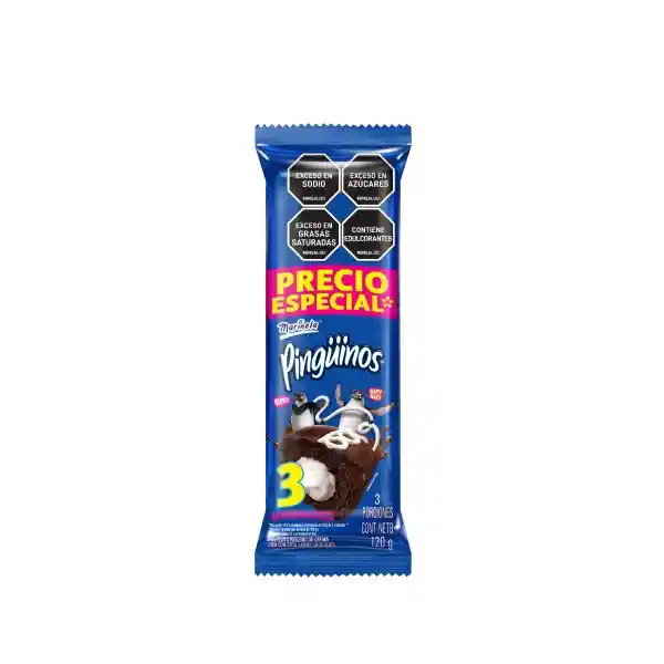Pingüinos Ponqué de Chocolate