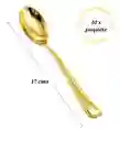 Cuchara Dorada Plastica