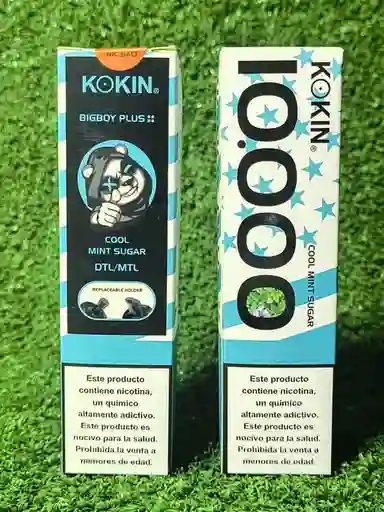 Kokin 10.000 Hits | Cool Mint Sugar | Recargables| Vapers | Big Boy Plus