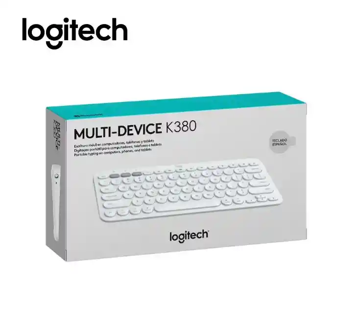 Teclado Logitech K380 Bluetooth Smartphone Tablet Blanco