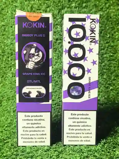 Kokin 10.000 Hits | Grape King Ice | Recargables| Vapers | Big Boy Plus
