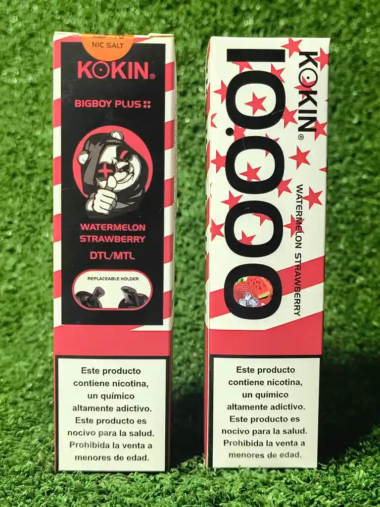 Kokin 10.000 Hits | Watermelon Strawberry Recargables| Vapers | Big Boy Plus