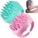 Cepillo Masajeador Capilar Silicona Cabello Cuero Cabelludo