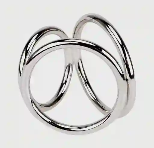 Anillo Para El Pene Triple Acero Inoxidable Talla S Retrasa La Eyaculación Erccion Firme Anillo Masculino Bondage juguete sexual