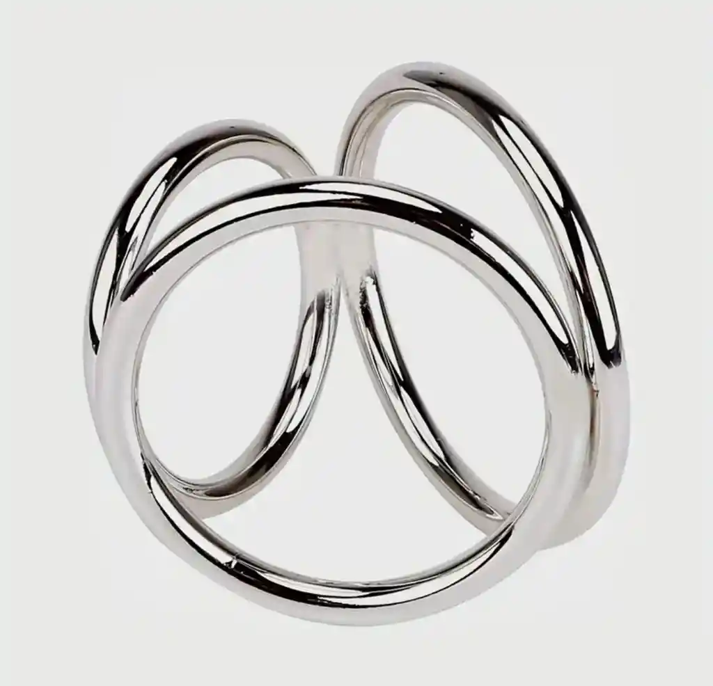 Anillo Para El Pene Triple Acero Inoxidable Talla S Retrasa La Eyaculación Erccion Firme Anillo Masculino Bondage juguete sexual