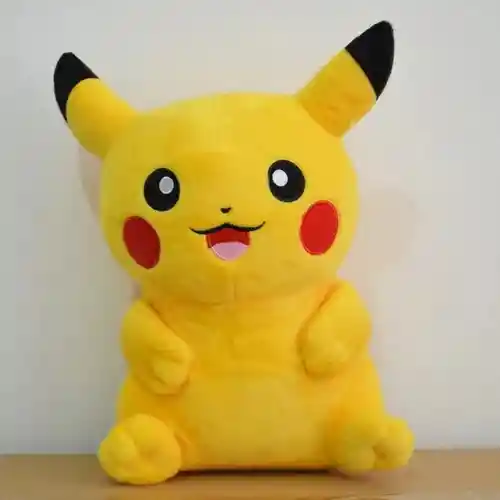 Peluche Pikachu Grande Pokemon Acolchado 45 Cm Aprox