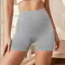 Calza Mujer Short Talla M Frunce Push Up Efecto Washed