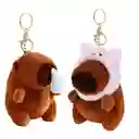 Llavero Capibara Peluche Realista