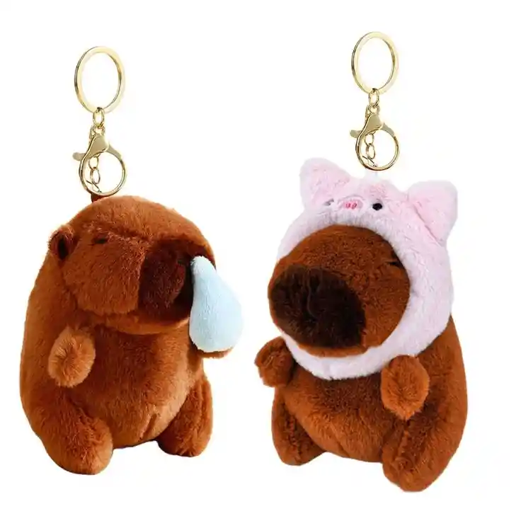 Llavero Capibara Peluche Realista