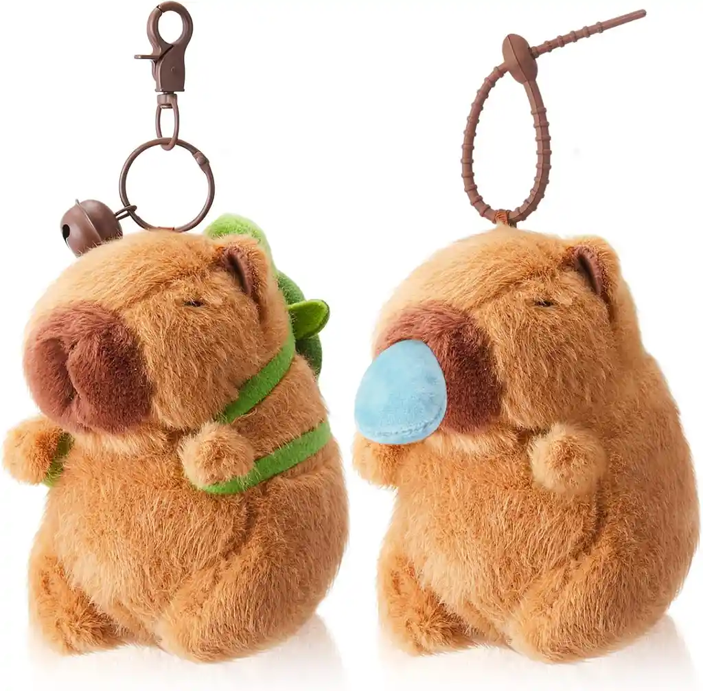 Llavero Capibara Peluche Realista