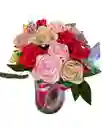 Ramo De Rosas Unicornio Eterno Con Chocolate