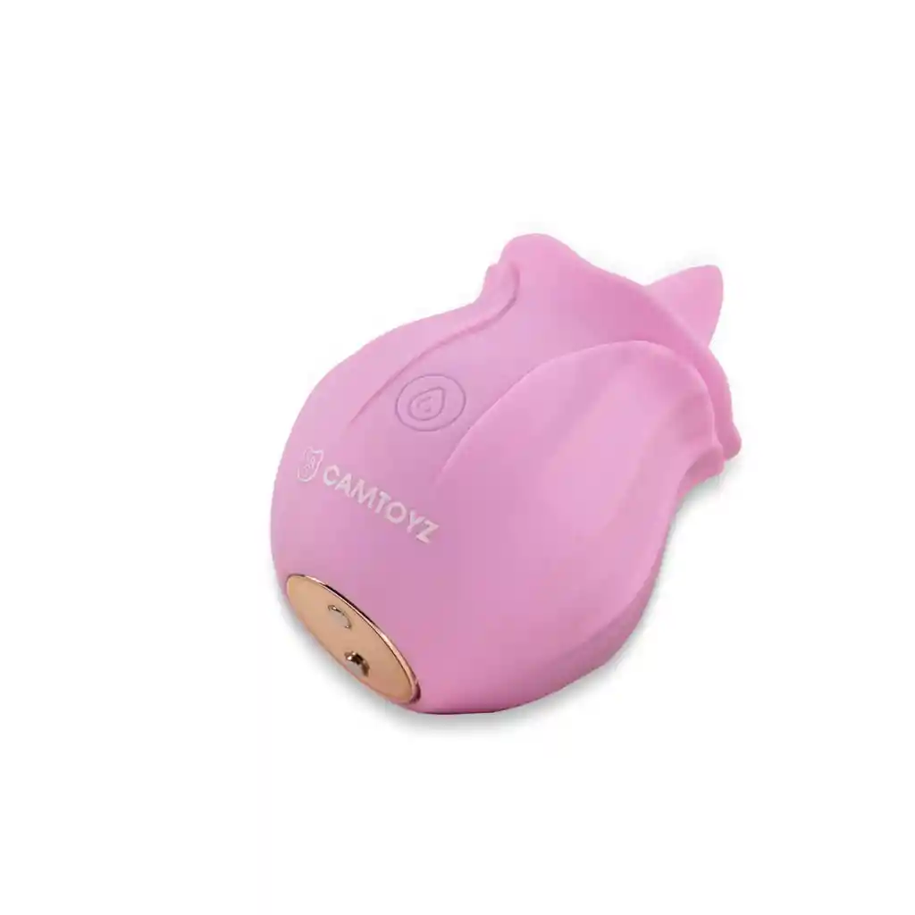 Vibrador Con Lengua Rosa Juna Majestic Recargable Rosado