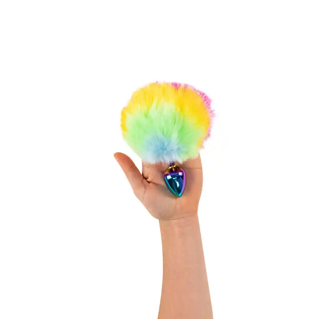 Plug Anal Talla S Cola De Conejo Rainbugs Arcoiris Camtoyz