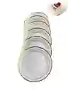 Plato Dorado Plástico Desechable 18 Cms. Platos De Lujo, Platos Elegantes