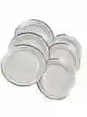 Plato Dorado Plástico Desechable 18 Cms. Platos De Lujo, Platos Elegantes