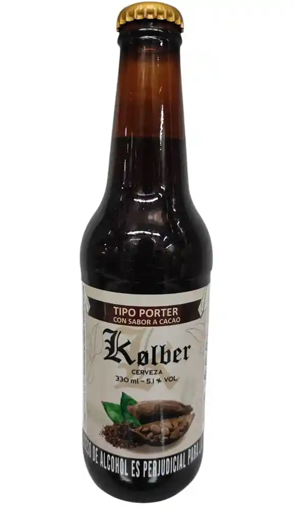 Cerveza Artesanal Kolber Tipo Porter Cacao 330 Ml
