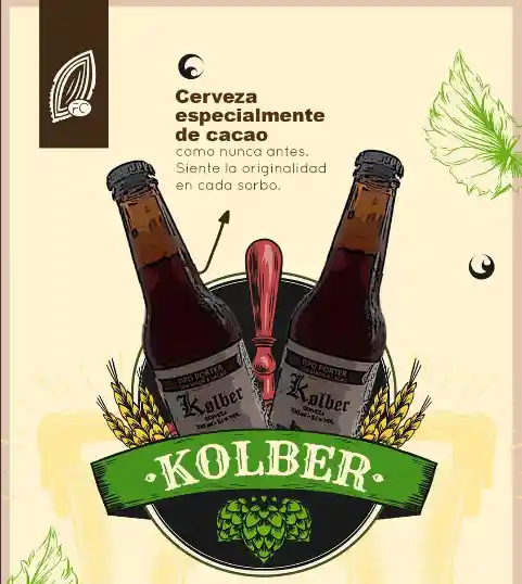 Cerveza Artesanal Kolber Tipo Porter Cacao 330 Ml