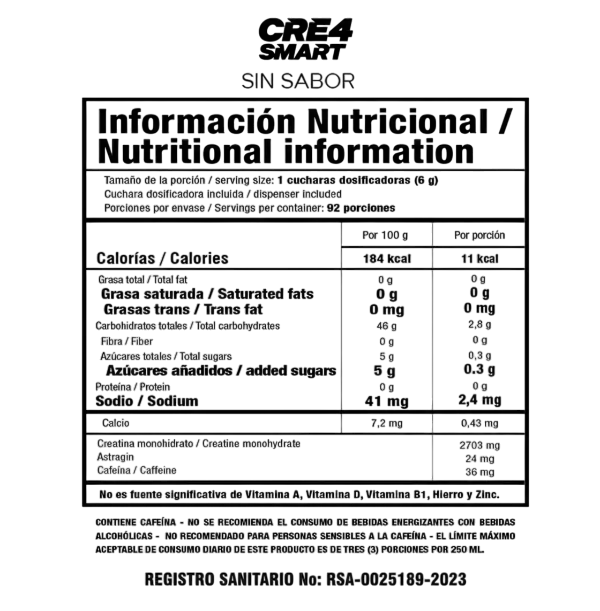 Cre4 Smart Sin Sabor
