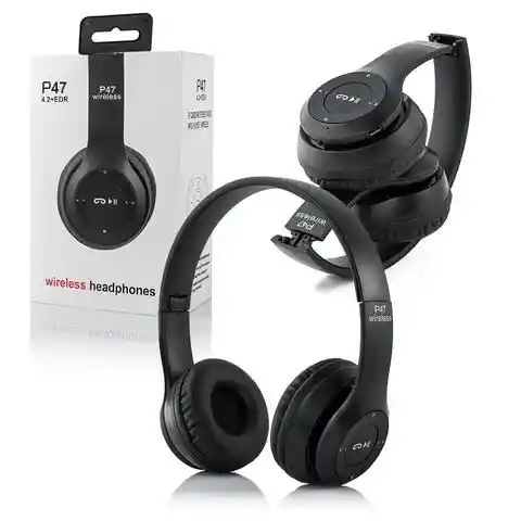 Diademas Inalámbricas P47 | Diseño Plegable Y Conectividad Total Bluetooth 5.4 | Blanco