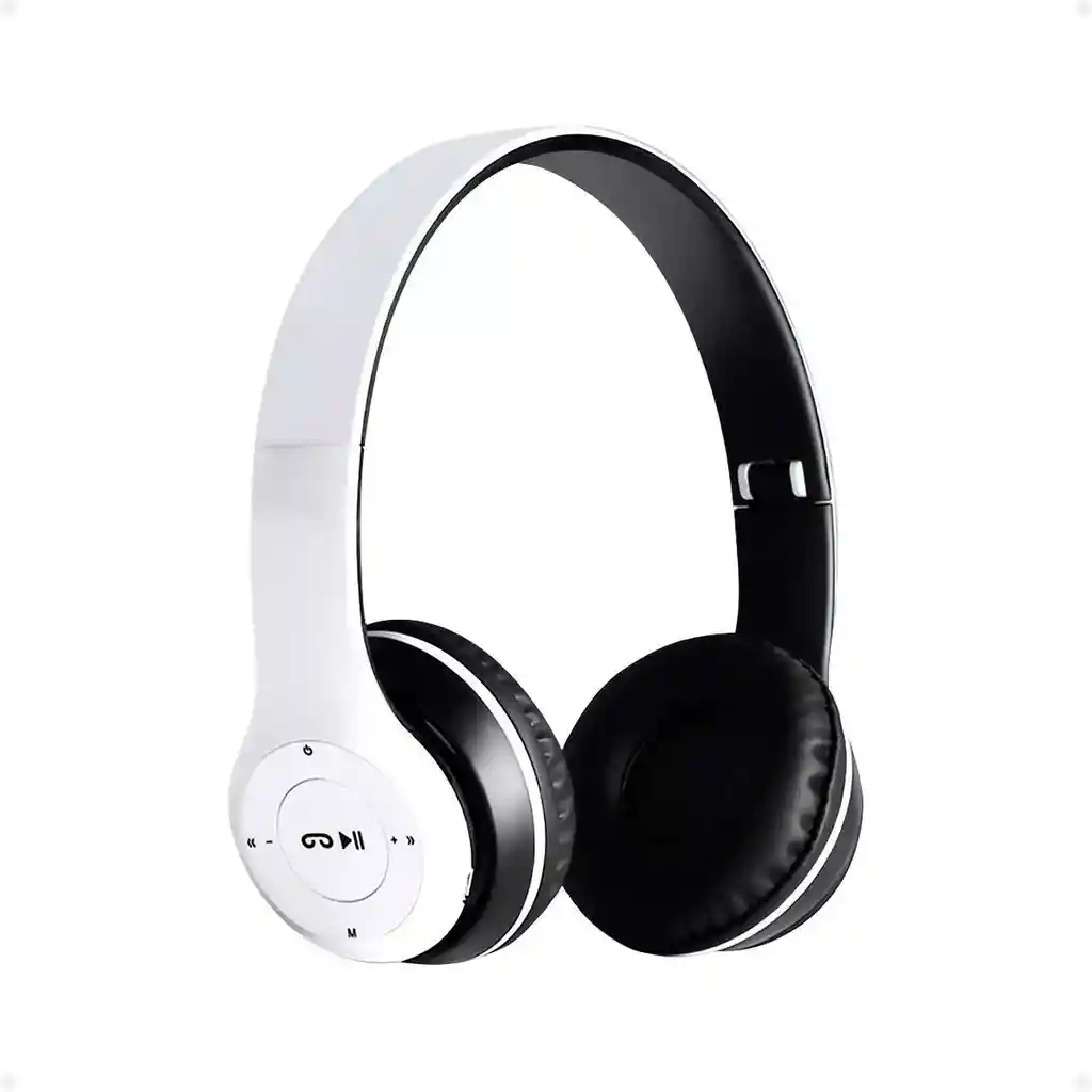 Diademas Inalámbricas P47 | Diseño Plegable Y Conectividad Total Bluetooth 5.4 | Blanco