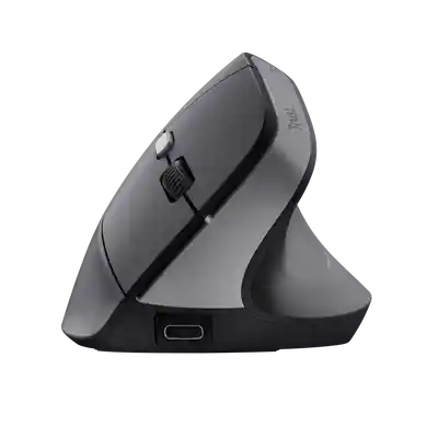 Mouse Trust Bayo Ii Inalámbrico Diseño Vertical Con Batería De Litio Recargable