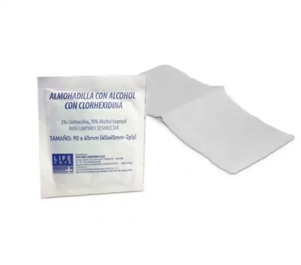 Almohadilla Con Alcohol Con Clorhexidina X 1 Sobre