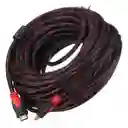 Cable Hdmi 30 Metros Con Doble Filtro Full Hd Mallado
