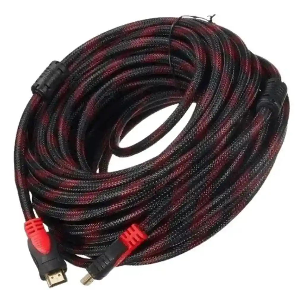 Cable Hdmi 30 Metros Con Doble Filtro Full Hd Mallado