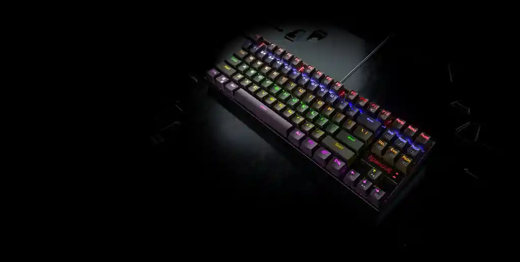 Teclado Redraron Gamer Kumara Rainbow K552 Kr-sp Switch Rojo