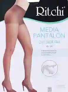 Media Velada Pantalon Seda Fria Color Negro Talla L Marca Ritchi